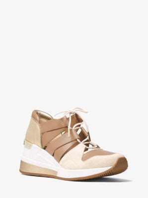 michael kors beckett suede and leather sneaker|Michael Kors Beckett Trainer Sneakers .